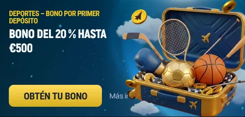 Bono por primer depósito en deportes